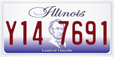 IL license plate Y147691