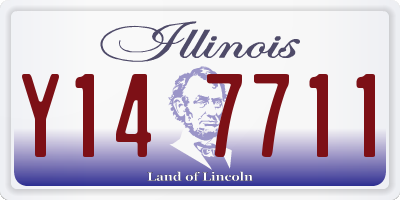 IL license plate Y147711