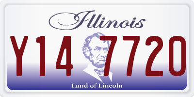 IL license plate Y147720