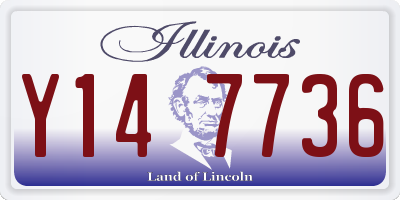 IL license plate Y147736
