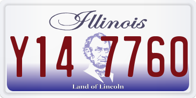 IL license plate Y147760