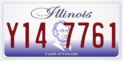 IL license plate Y147761