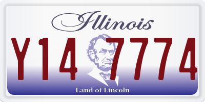 IL license plate Y147774