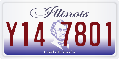 IL license plate Y147801