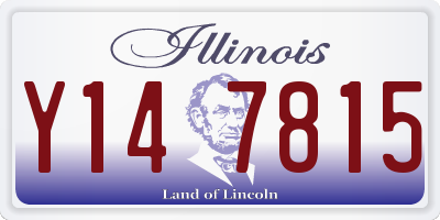 IL license plate Y147815
