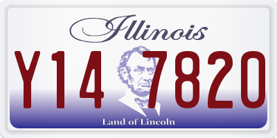IL license plate Y147820