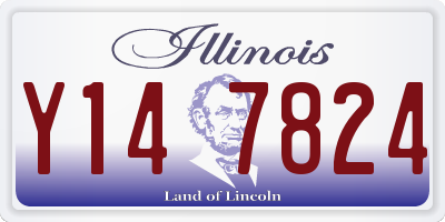 IL license plate Y147824