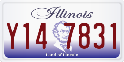 IL license plate Y147831
