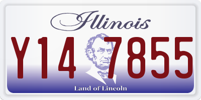 IL license plate Y147855