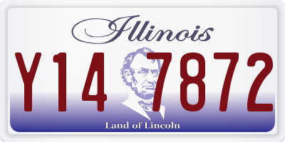 IL license plate Y147872