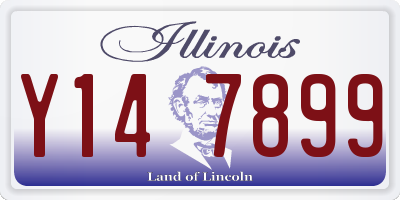 IL license plate Y147899
