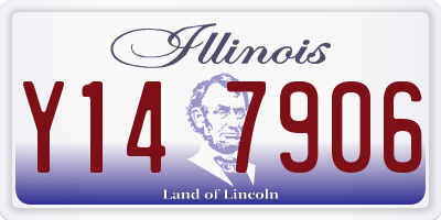 IL license plate Y147906