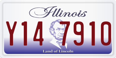 IL license plate Y147910