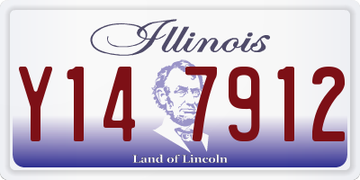 IL license plate Y147912
