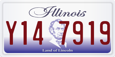IL license plate Y147919