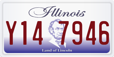 IL license plate Y147946