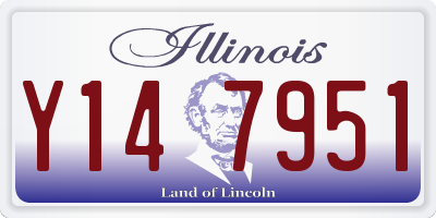 IL license plate Y147951
