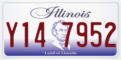 IL license plate Y147952