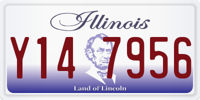 IL license plate Y147956