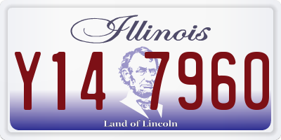 IL license plate Y147960