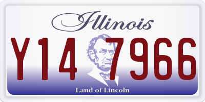 IL license plate Y147966