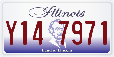 IL license plate Y147971