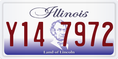 IL license plate Y147972