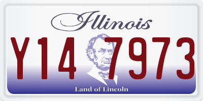 IL license plate Y147973