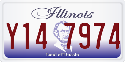 IL license plate Y147974
