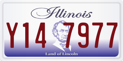 IL license plate Y147977