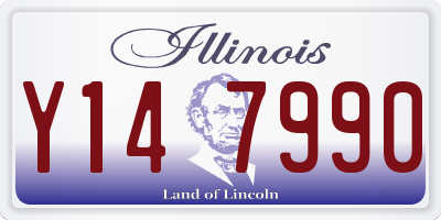 IL license plate Y147990