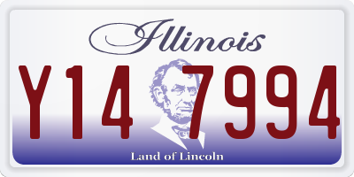 IL license plate Y147994