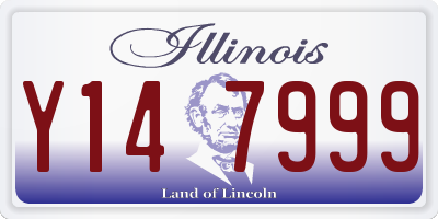 IL license plate Y147999