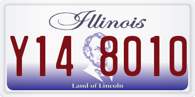 IL license plate Y148010