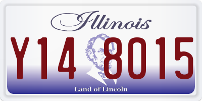 IL license plate Y148015