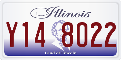 IL license plate Y148022