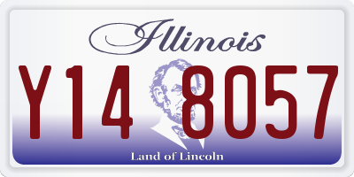 IL license plate Y148057