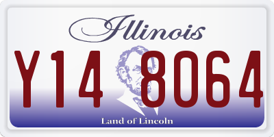 IL license plate Y148064