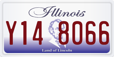 IL license plate Y148066