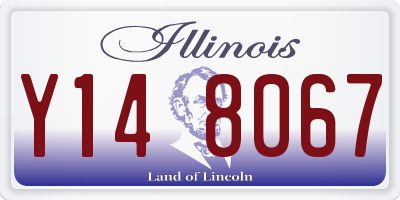 IL license plate Y148067