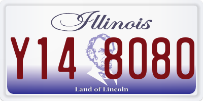 IL license plate Y148080