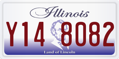 IL license plate Y148082