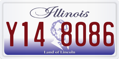 IL license plate Y148086