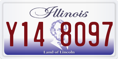 IL license plate Y148097