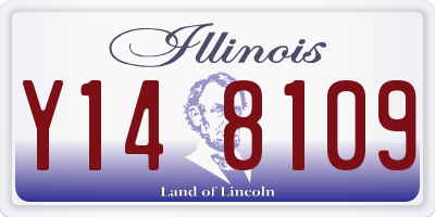 IL license plate Y148109