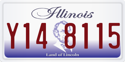 IL license plate Y148115