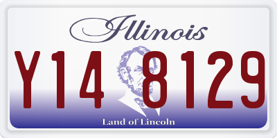 IL license plate Y148129
