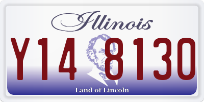 IL license plate Y148130