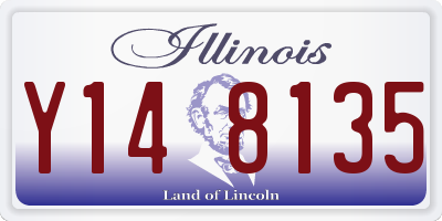 IL license plate Y148135