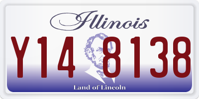 IL license plate Y148138